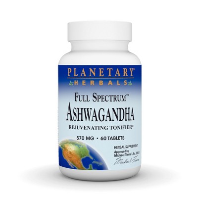 Ashwagandha 570mg Full Spectrum by Planetary Herbals  -  60 Tablet