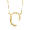 Pure Collection by Ross-Simons Italian 14kt Yellow Gold Charm-Compatible Beaded Station Necklace - 3 of 4