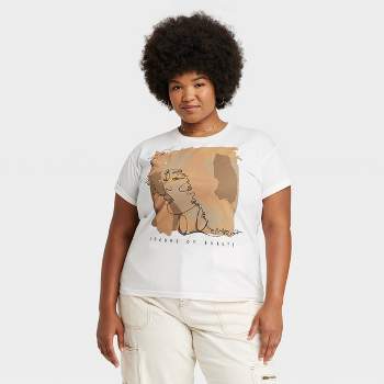 Women's Shades of Beauty Short Sleeve Graphic T-Shirt - Cream