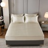 Satin Comforter Set with Sheet Set – 8-Piece Silk-Like Bed in a Bag, Luxury Soft Microfiber Bedding with Cushion Cover - 2 of 4