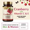 Cranberry Concentrate Extract Supplement for Women & Men + Vitamin C - 25,000mg Formula for Urinary Tract Health Support - 120 Capsules - 4 of 4