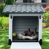 Durable Plastic Portable Dog House ¨C Weatherproof, Easy to Assemble, Indoor/Outdoor Shelter for Small Pets - 3 of 4