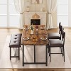 coucheta Dining Table Set for 4,Kitchen Table with 2 Padded Chairs and 1 Bench,Kitchen Dining Set for Small Space,Easy Assembly,for Apartment,Dining - 2 of 4