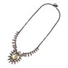 SOHI Women's Amber Brown Party Stone Statement Necklace - 2 of 4