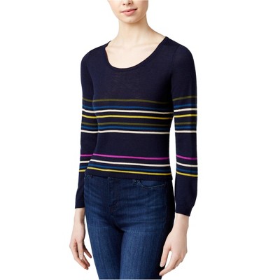 Rachel Roy Womens Striped Knit Sweater