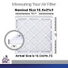 Filter King 12.5x21x1 Air Filter | 4-PACK | Carbon MERV 8 HVAC Pleated A/C Furnace Filters | MADE IN USA | Actual Size: 12.5 x 21 x .75" - 2 of 4