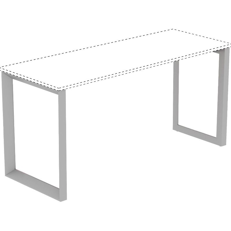 Lorell Side Leg Desk-height f/23-5/8"D Desktop 23-1/4"x28-1/2" SR 16204, 1 of 2