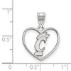Black Bow Jewelry Sterling Silver Cincinnati Bearcats NCAA Pendant - 2 of 3