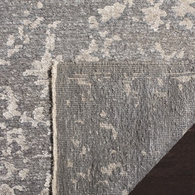 Centennial Hand-Knotted Gray Wool and Silk Area Rug 8' x 10'