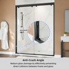 60" W x 76" H Double Sliding Glass Shower Door,with 1/4"(8mm) Clear SGCC Tempered Glass,Easy Installation - 4 of 4