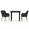 vidaXL Garden Dining Set Black, Dark Grey - 2 of 4