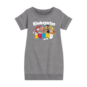 - Paw Patrol - Squad Kindergarten Graphic Short Sleeve Fleece Dress - 1 of 4