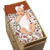 Sweet Jojo Designs Girl Changing Pad Cover Boho Floral Wildflower Orange and Ivory - 2 of 4