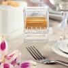 2 Pieces Toothpick Dispenser Creative Clear Knob Switch Acrylic Toothpick Holder Automatic Box for Table & Kitchen - 3 of 4