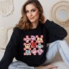 Simply Sage Market Women's Graphic Sweatshirt Candy Heart Smile Solid - 2 of 4