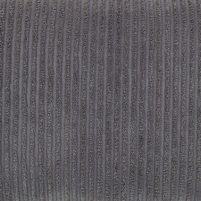 Gray Cotton Chenille Tufted Standard Sham with Bold Stripes