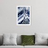 13" x 19" Estana Abstract Framed Wall Art Blue - Hatcher and Ethan: Modern Decor, White Frame, Digital Art - 4 of 4