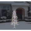 GE Winterberry Pre-Lit 7-FT White Branch Tree with Multicolor LED Microbright Lights - 2 of 4