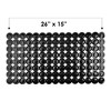 Cameo Non-Slip Bathtub mat, Modern Glaze Design, 27" x 15" Shower Mat with Suction Cups and Water Drain Holes, BPA, LaTeX, Phthalate Free (Black) - 4 of 4