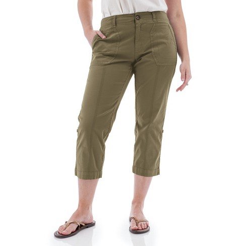 Aventura Clothing Women's Solid Delmar Crop Pant - image 1 of 4