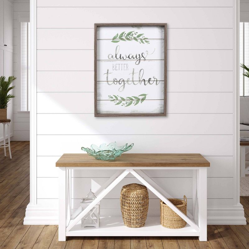 18&#34; x 23.5&#34; Always Together MDF Wall Sign Panel White - Prinz, 3 of 6