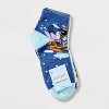 Boys' 7pk Ankle Space Socks - Cat & Jack™ Heather Blue - 2 of 3