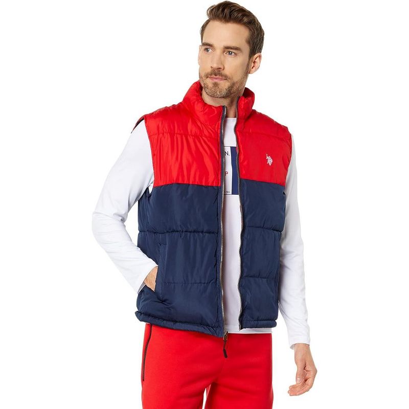 U.S. Polo Assn. Men's Colorblock Puffer Vest, 1 of 4
