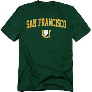 Men's University of San Francisco One Color Arched T-Shirt - 1 of 4