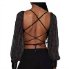 Women's Puff Sleeve Tie Back Top - WE WORE WHAT - 2 of 3