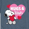 Boys' - Peanuts - Snoopy Hugs And Kisses Short Sleeve Graphic T-Shirt - 2 of 4