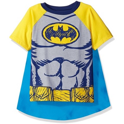 Warner Bros. Justice League Robin Cosplay T-Shirt and Cape Toddler to Big Kid