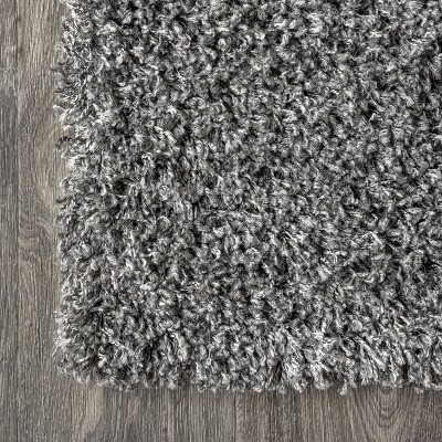 Mercer Charcoal 4' x 6' Reversible Shag Area Rug