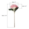 Unique Bargains Home Wedding Decor Hydrangea Silk Faux Artificial Flowers 17.7'' Long - 2 of 4