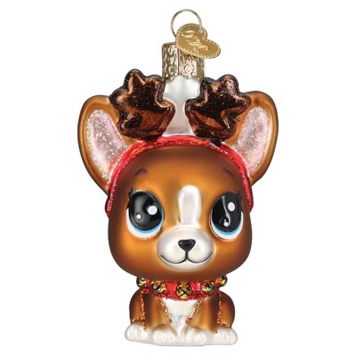 Old World Christmas 3.5 Inch Lil Pet Shop Roxie Boston Terrier Loyal Friend Tree Ornaments
