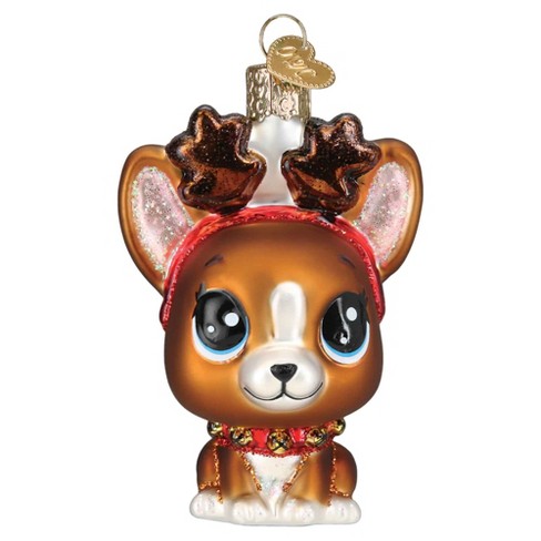Old World Christmas Littlest Pet Shop Roxie - One Ornament 3.5 Inches -  Boston Terrier Loyal Friend - 44195 - Glass - Brown : Target