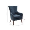 CAVINAS Polyester Accent Chair with High Quilted Back and Studs Lining the Arms,Upholstered Living Room Chairs,Reading Chairs for Living Room - 3 of 4