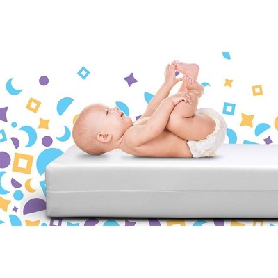 Luxury Dreamer Dual-Sided White Memory Foam Crib Mattress
