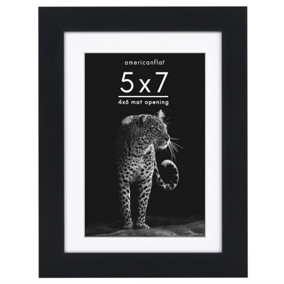 Americanflat Gallery-Style Picture Frame with Mat to Secure Artwork, Prints, and Photos