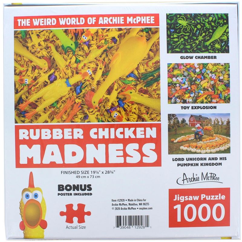 Accoutrements Rubber Chicken Madness 1000 Piece Jigsaw Puzzle, 3 of 5