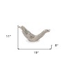 HomeRoots 11" Silver Aluminum Organic Shaped Decorative Bowl - 3 of 4