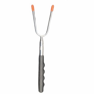 Telescoping Barbecue Fork, Camp Fire Roasting Stick, Extends from 10" to 33" Long, Great for BBQ Hot Dogs, Smores - 1 of 3