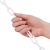 Stockroom Plus 100 Foot Safety Plastic Chain Links for Access Restriction, Indoor or Outdoor Supplies, White (1.5-Inch Links) - 3 of 4