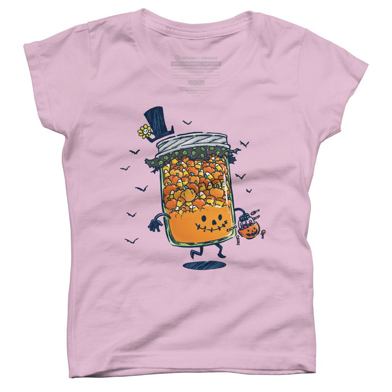 Girl's Design By Humans Halloween Jam By nickv47 T-Shirt, 1 of 4