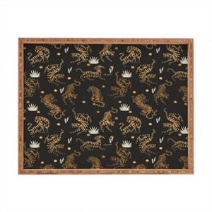 Marta Barragan Camarasa Golden tigers Bamboo Tray - Deny Designs - 1 of 2