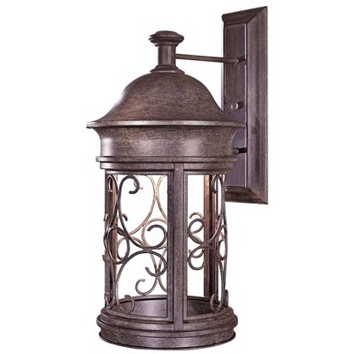 Minka Lavery Rustic Industrial Outdoor Wall Light Fixture Vintage Rust 22 1/4" for Post Exterior Barn Deck House Porch Yard Patio