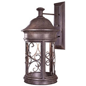 Minka Lavery Rustic Industrial Outdoor Wall Light Fixture Vintage Rust 22 1/4" for Post Exterior Barn Deck House Porch Yard Patio - 1 of 2