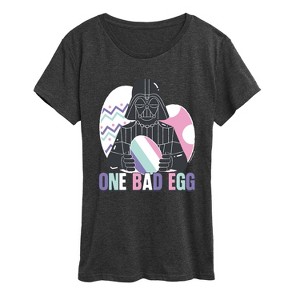 Women's - Star Wars - One Bad Egg Vader Short Sleeve Graphic T-Shirt - 1 of 4