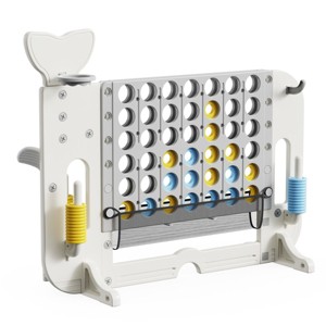 TopComfy Baby and Toddler Learning Toys Score Giant Game Set with Mesh Bag Jumbo Connect Basketball Hoop for Kids, Gray, 40.55"*18.5"*42.52" - 1 of 4