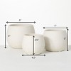 Sullivans speckled Round Ceramic Planter Set of 3, 6"H, 5"H & 4.5"H - 4 of 4