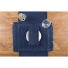 C&F Home 13" x 72" Nora Indigo 100% Cotton Table Runner w/ Decorative Frayed Ends - 2 of 4